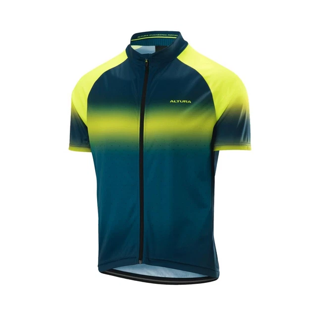 Altura Airstream, Short Sleeve Jersey, High-Viz Yellow/Teal ￼XL BNWT