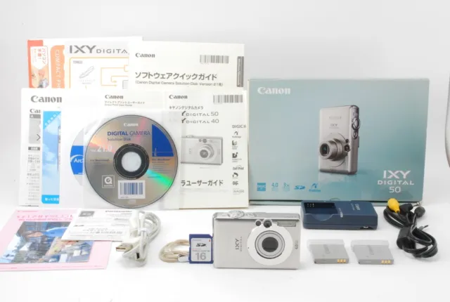 [TOP MINT/In Box] Canon ixy 50 4MP 3x Optical zoom digital camera From JAPAN