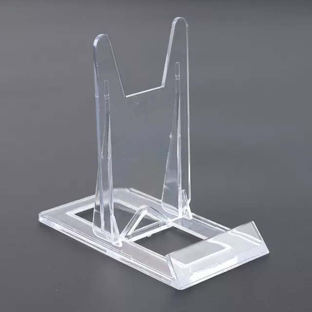 Acrylic Display Stands Easel Plate Picture Holder Plastic Adjustable Twist Fix