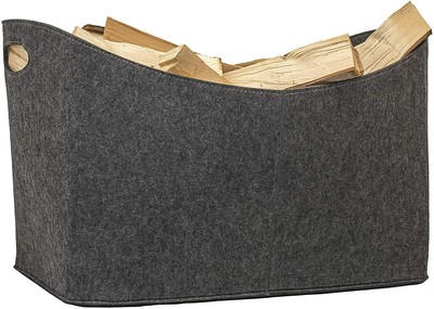 Rubberneck Kaminholztasche XXL Filz Aufbewahrung Anthrazit Wie Neu