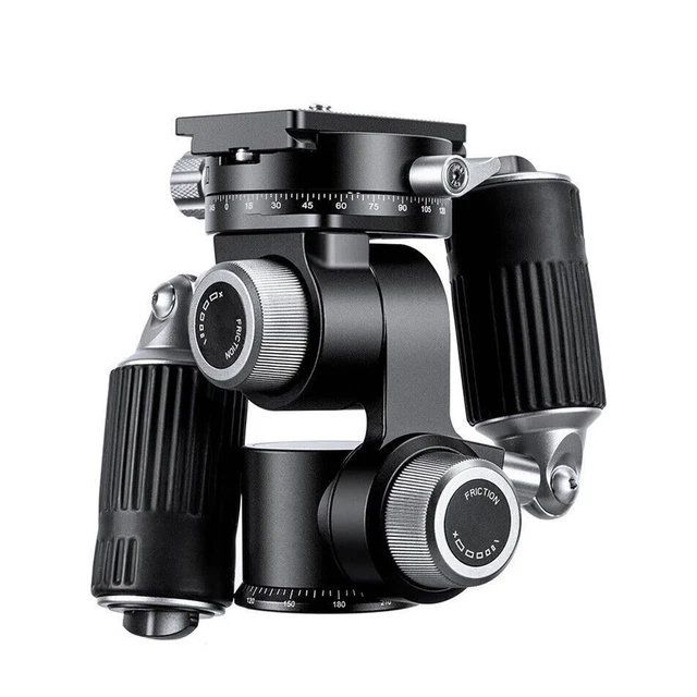 Leofoto FW-01R 4-Way Head Profi Pan-and-Tilt Head Tripod Head 2 Handle w/ Plate