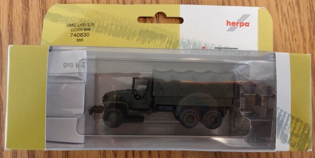 HERPA MINI TANKS GMC LKW 2,5T CCKW 6 x 6  *NEW IN PACKAGE*