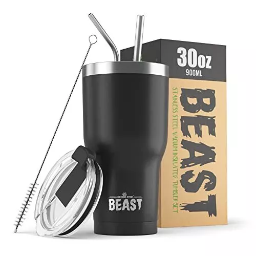 Beast 30 Oz Tumbler Stainless Steel Vacuum Insulated Coffee Ice Cup Double Wall