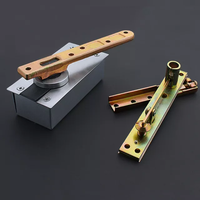 Heavy Door Pivot Hinge 360° Rotary Invisible Hidden Door Hinge Install Up & Down