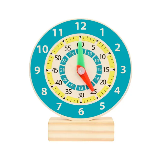 Herramientas didácticas para relojes madera estudiante reloj de enseñanza de madera Montessori