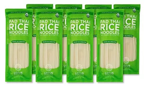 Lotus Foods Gourmet Organic Traditional Pad Thai Noodles 8 Count