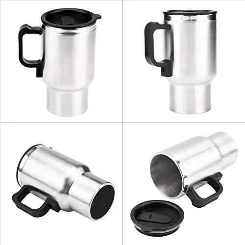 12V 450ml Electric Car Cup Travel Heating Cup,Stainless Steel Electric Insulated 2