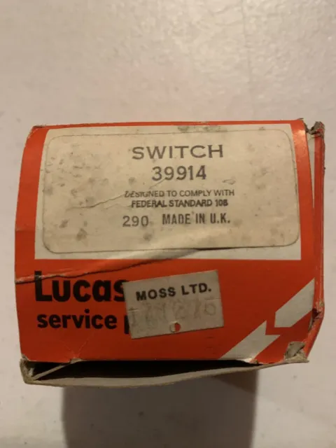 Lucas Switch 39914 NOS