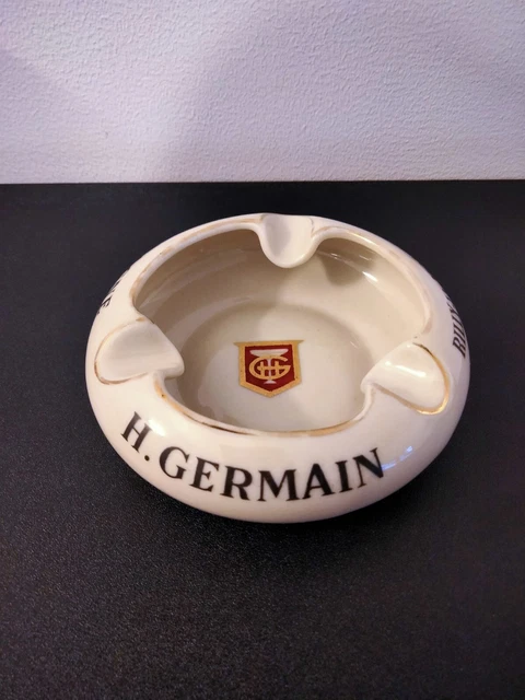 Bel Ancien Cendrier Champagne H. Germain Porcelaine Limoges L. Bernardaud & C°