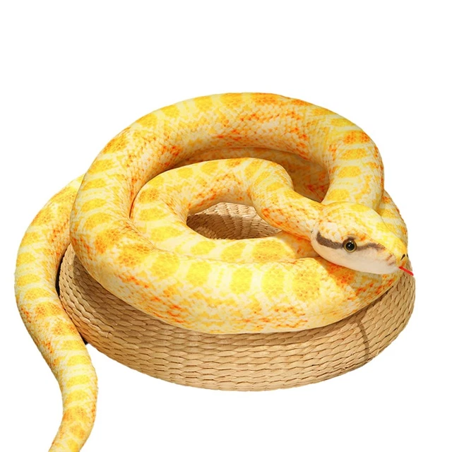 SIMULATION PYTHON PLUSH Toy Giant Python Plush Animal Plush Doll ...