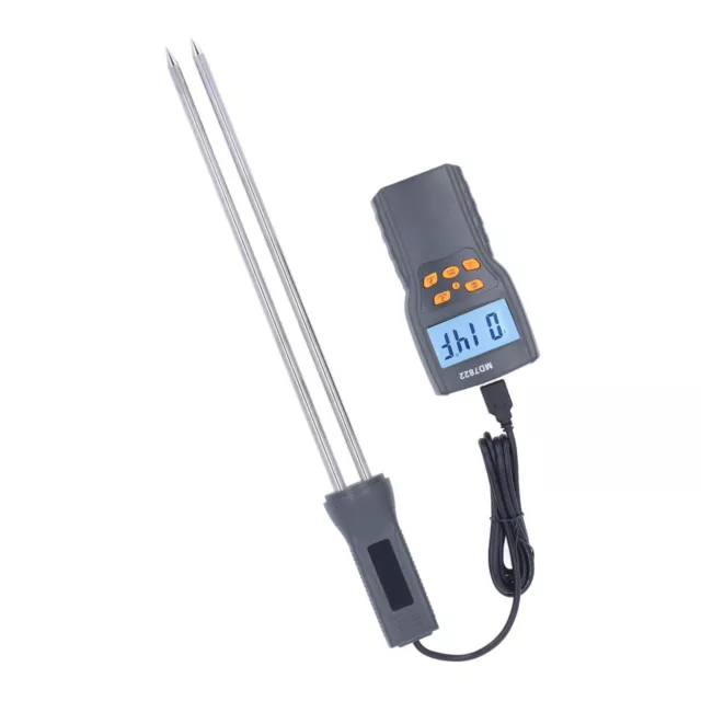 Grain Moisture Meter Handheld Digital Moisture Tester With Long Probe LCD 3