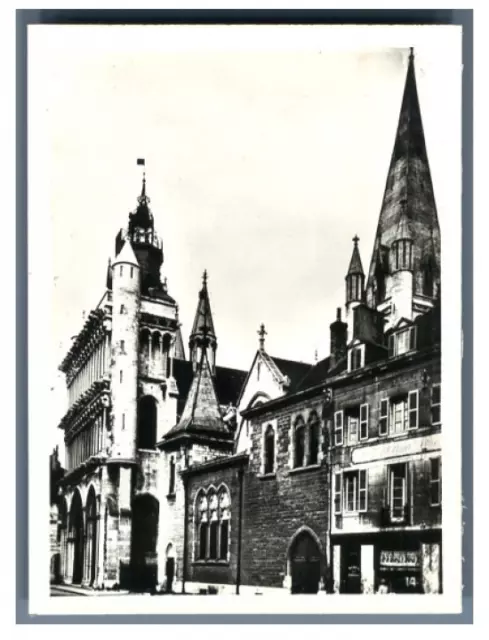 Dijon, église Notre-Dame Vintage silver print Tirage argentique  5x8  Circ