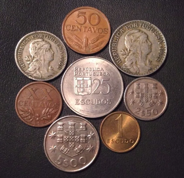 Portogallo Moneta Lotto - Assortimento Set Di Vintage Monete