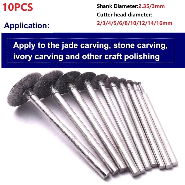 Travail Bois Grincement Têtes Outil Tête Diamant Sec Forage Pierre de Jade