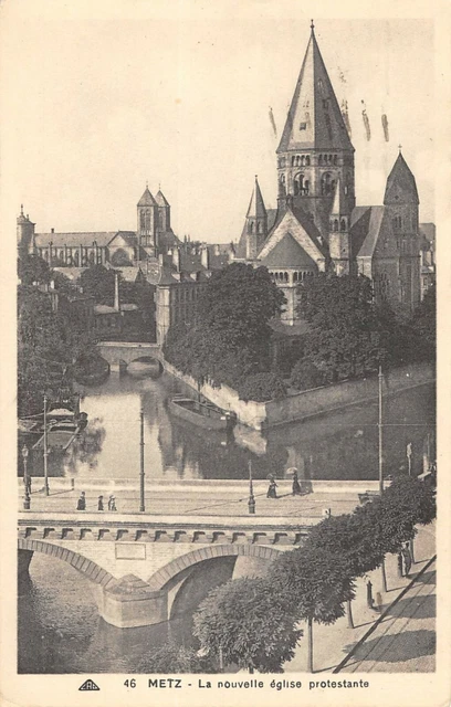 Cpa 57 Metz The New Protestant Church