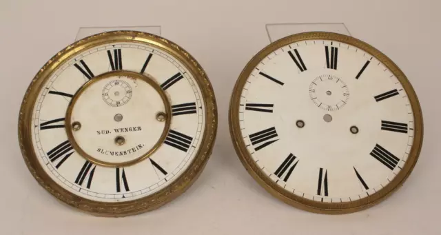 Ziffernblatt Regulator Wanduhr Westminster Schlagwerk kleine Sekunde Weiß 24i22