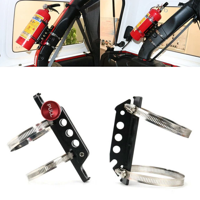 Supporto staffa a rullo estintore supporto con 4 morsetti auto UTV universale XY.
