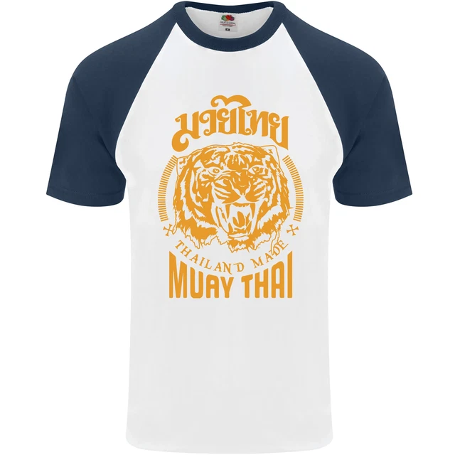 Maglietta da baseball Muay Thai Fighter Warrior MMA arti marziali da uomo S/S 2