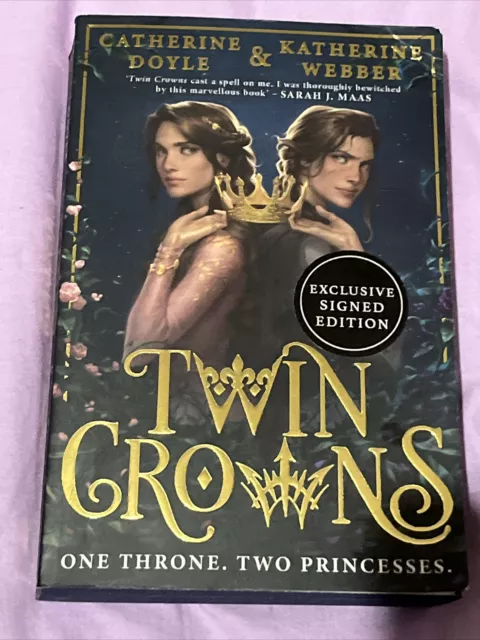 Twin Crowns Waterstones Catherine Doyle Katherine Webber Signed Sprayed Edition