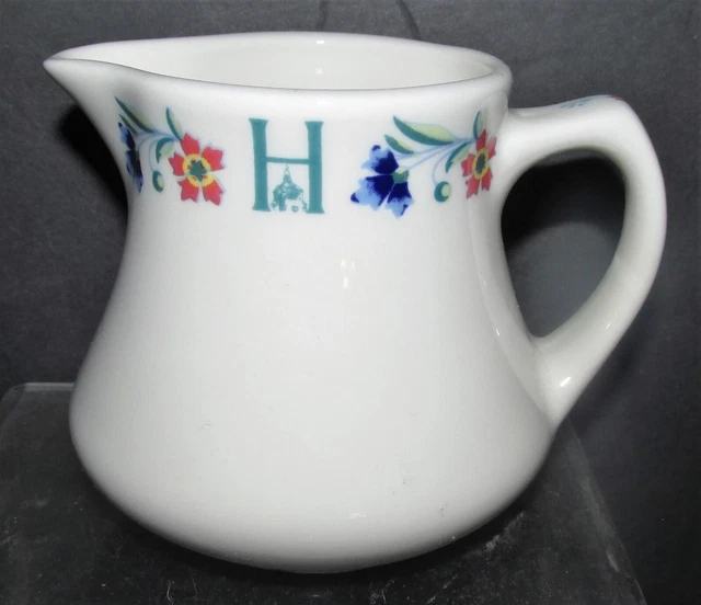 Homestead Hotel Restaurant China Creamer w Handle C&O Railroad Owned