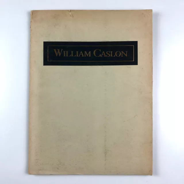 William Caslon 1766–1966 – Wykyn de Worde portfolio with nine inserts 1966