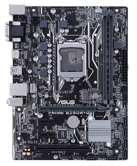 ASUS PRIME B250M-A Motherboard Intel Core i5 7500 4GB DDR4
