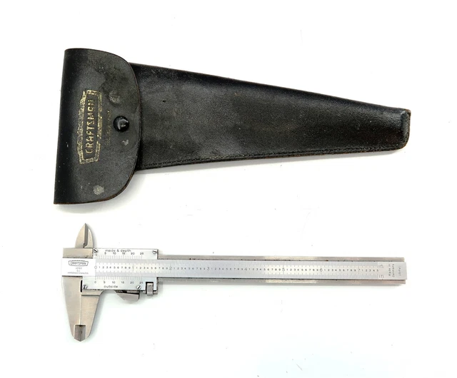 CRAFTSMAN 40163 Vernier Calipers 7" Long Made in Germany with Case Vintage Orig