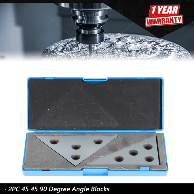 2Pack 4 Holes 45 45 90 Degree Angle Blocks 30 60 90 Degree Angle Machinist Plate