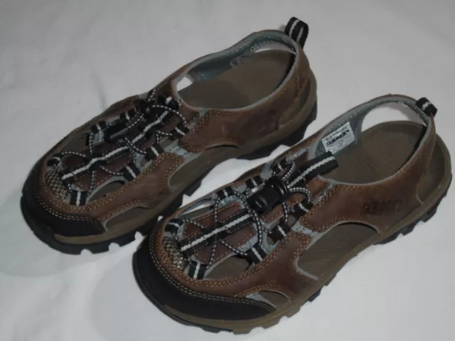 ROCKY Boots Women's 3" Outdoor Hiker Sandals Size 6 M Brown Leather Hiking Shoes