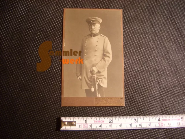 altes KAB CDV Foto Soldat Offizier Säbel - Lüneburg
