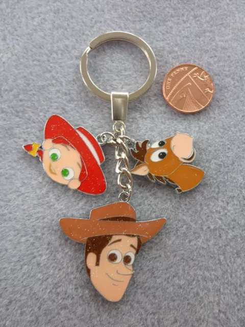 Toy Story Characters Woody Jessie Bullseye Buzz Lotso Bear Keyring Bag Charm