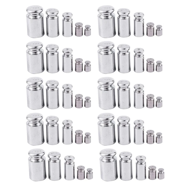 10X Gewicht Set 1G 2G 5G 10G 20G Chrome Plating Kalibrierung Gramm Gewichts P8C2