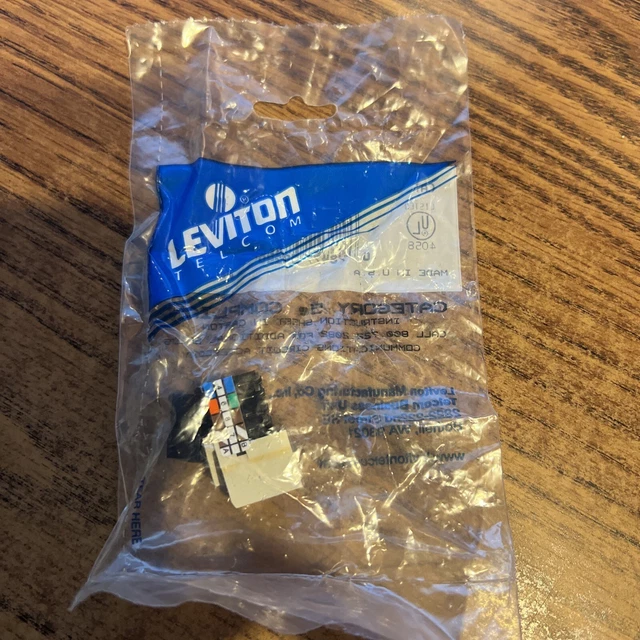 Leviton - CAT 5E - Connector - 5G108 RI5 Snap In Jack - Ivory