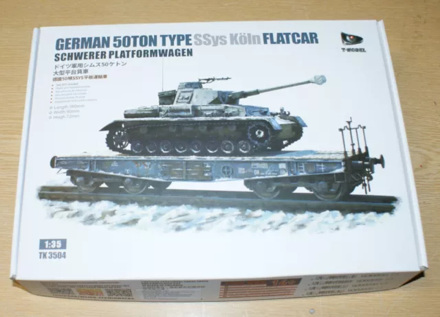 Eisenbahnwagen SSyms Plattformwagen 50t in 1/35 von T-Model