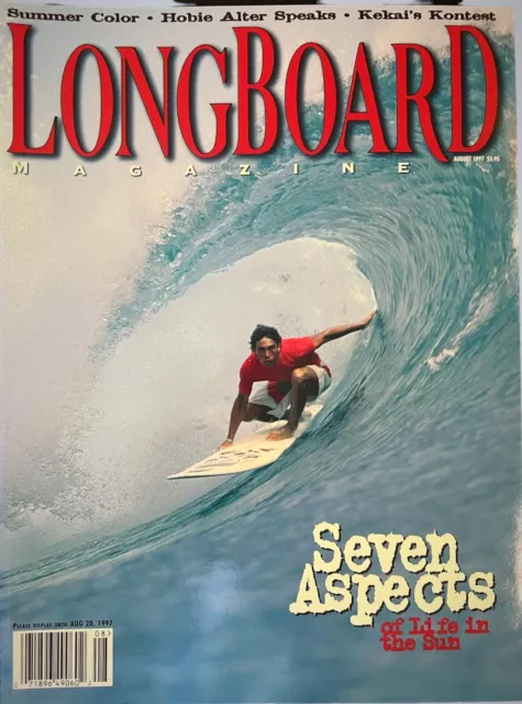 MINT and unread! August 1997 LongBoard Magazine Seven Aspects of Life in the Sun