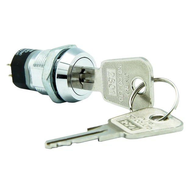 Interruttore Chiave Con 2 Chiavi Per Antifurto 3 Posizioni - Foto 6