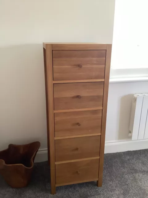 Laura Ashley Bromption Tall 5 Drawer Chest of Drawers