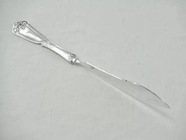 Antique Sterling Hebbard - Whiting  "IVY"  Right-Angle  Master Butter Spreader