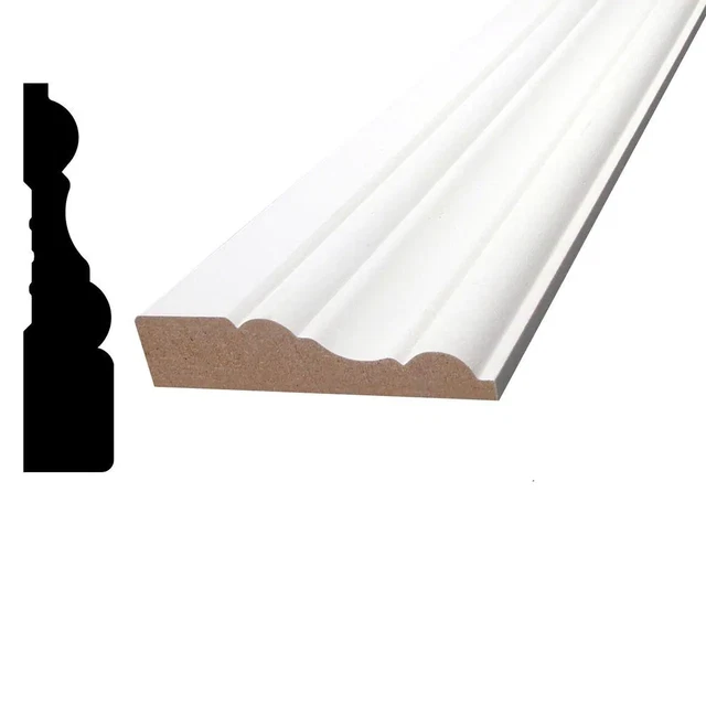 11/16 In. X 3 In. X 96 In. Primed MDF Casing Moulding