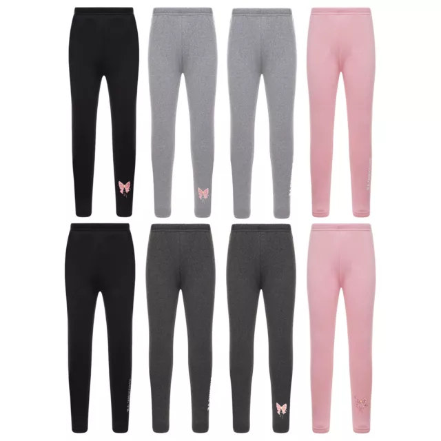 Kinder Mädchen Leggings Elastischer Bund Hosen Fit Unterhosen Tanzen Warm Gym