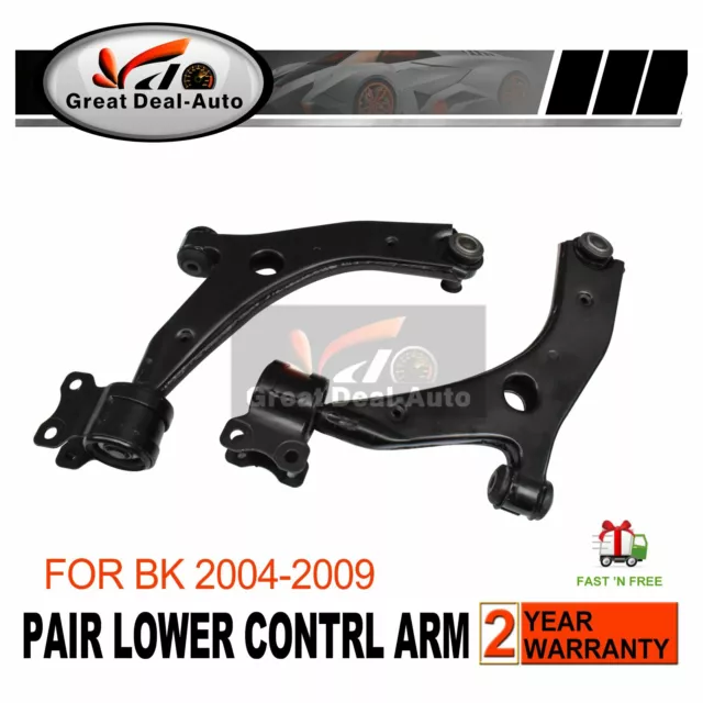 Pair Front Lower Control Arm with Ball Joint fit for Mazda 3 BK 04~09 Heavy Duty
