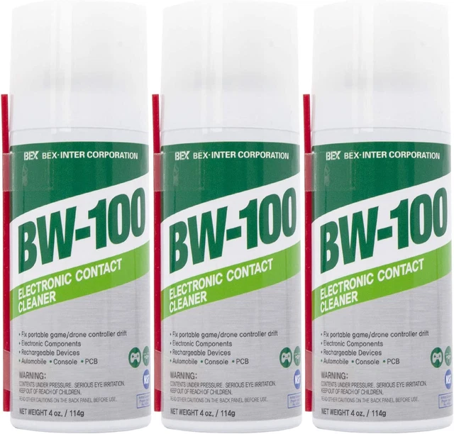 BW100 NONFLAMMABLE ELECTRONIC Contact Cleaner Aerosol Spray Safely
