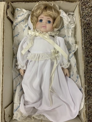 Marian Yu Designs Baby Blonde Hair Girl Porcelain Doll Limited Edition /5000