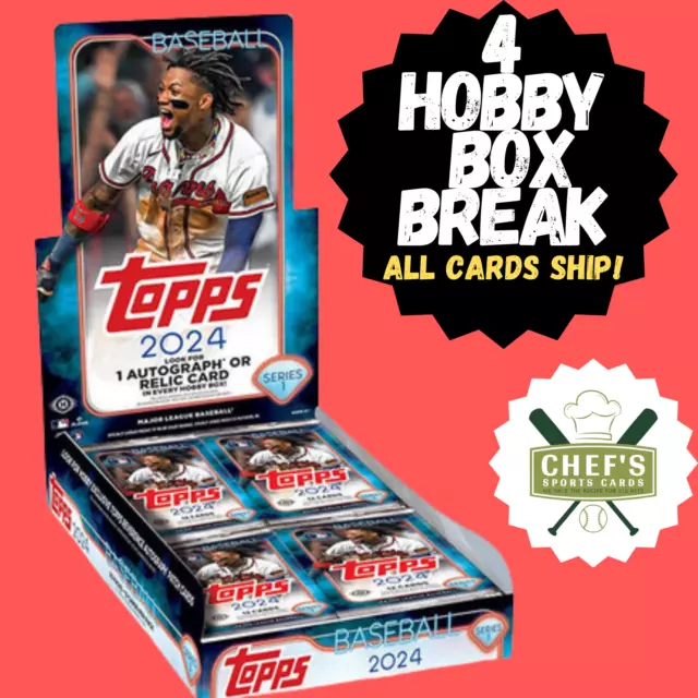 KANSAS CITY ROYALS 2025 Topps Series 1 1/3 Hobby Case (4 Box) Break