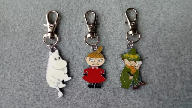 Moomin Snufkin Little My Keyring Enamel Bag Charm Moomin Valley Troll Keychain