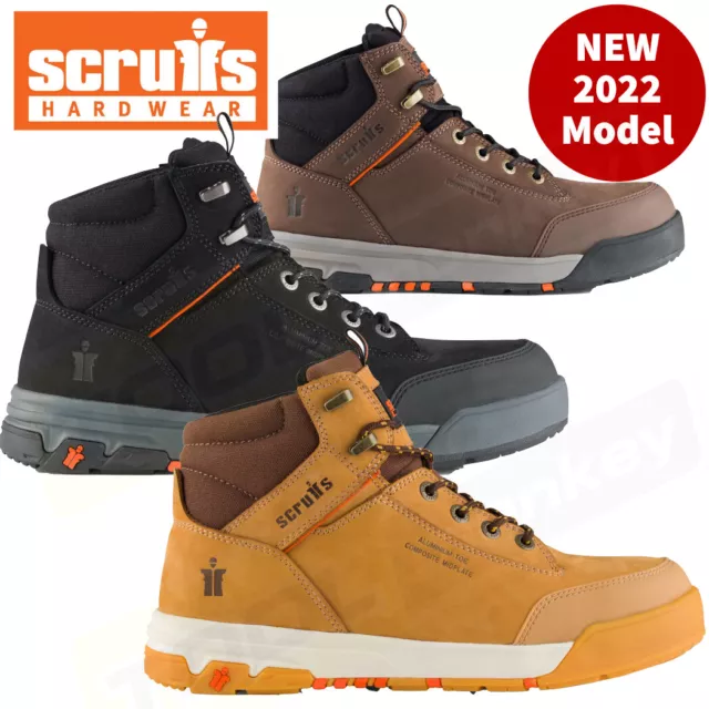 Scruffs Safety Work Boots - New Switchback 3 - Tan, Black or Brown - 7 - 12