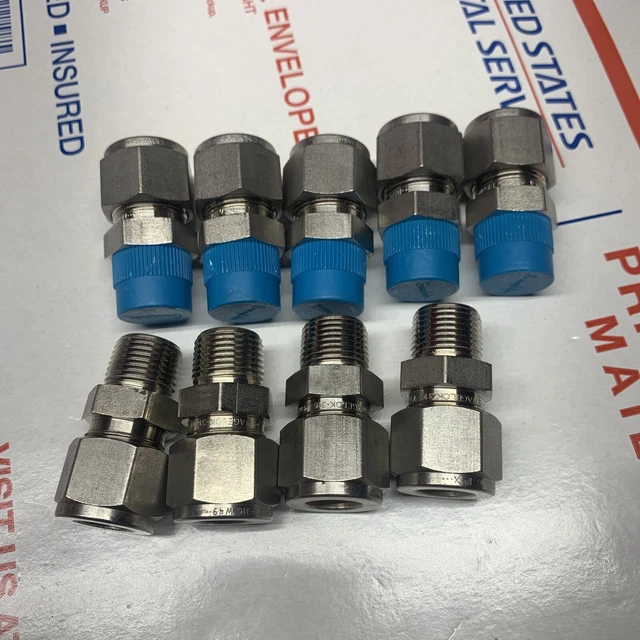 New Swagelok SS-810-1-6, tube fitting 1/2" tube x 3/8 NPT , 316 stainless steel