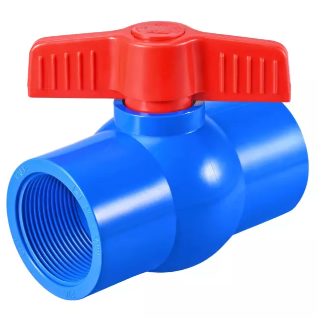 Ball Valve G1-1/2 Femelle Filetage pour Aquarium Pompe Arroseur Jardin Rouge