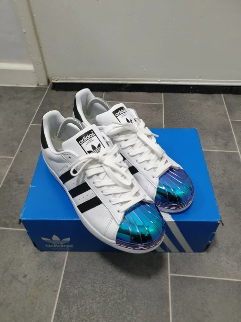 ADIDAS SUPERSTAR METAL toe white black uk 8.5 70.00 PicClick UK