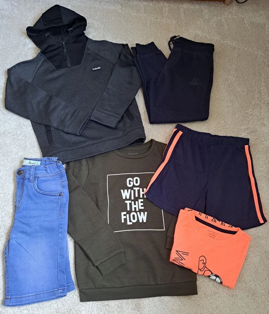 Boy's 6 Piece Clothing Bundle Sweater Joggers Pyjamas Age 6-7 Years